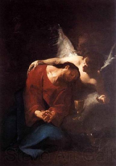 Paul Troger Christ Comforted by an Angel Germany oil painting art